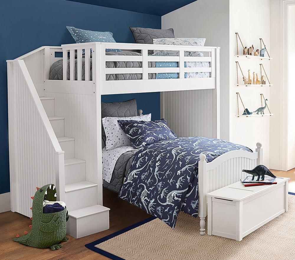 Catalina Stair Loft Bed &Lower Bed Set